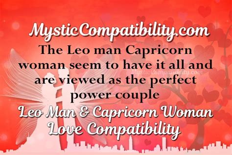 capricorn man leo woman sexually|Leo Man Capricorn Woman Compatibility: A Friendly Guide